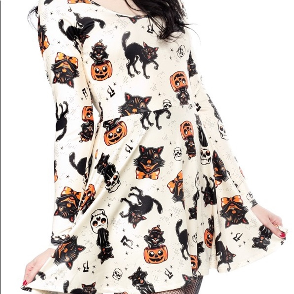 Sourpuss Halloween Cat dress